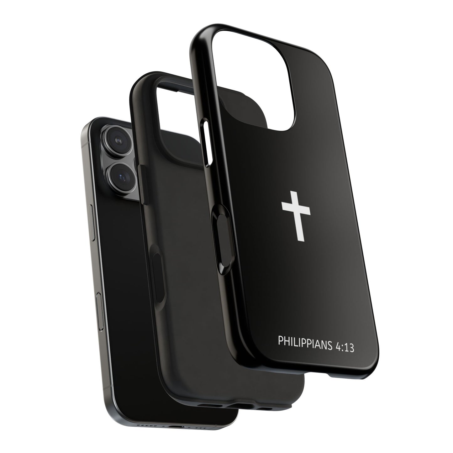 Stylish Tough Phone Case with Philippians 4:13 Design