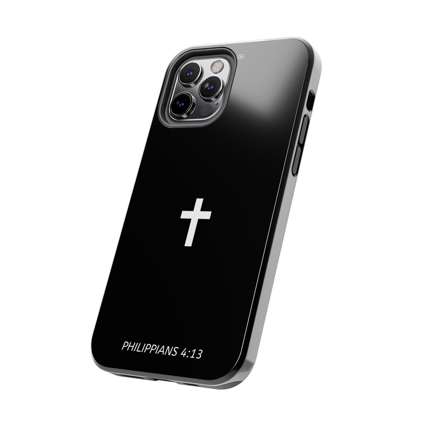 Stylish Tough Phone Case with Philippians 4:13 Design