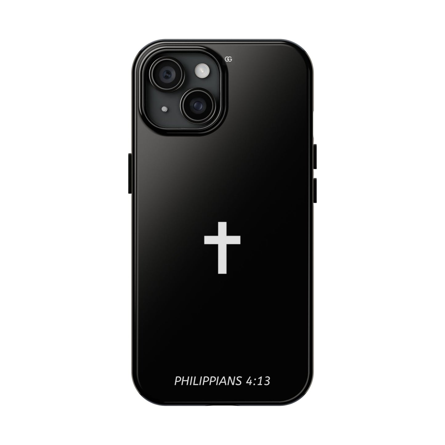 Stylish Tough Phone Case with Philippians 4:13 Design
