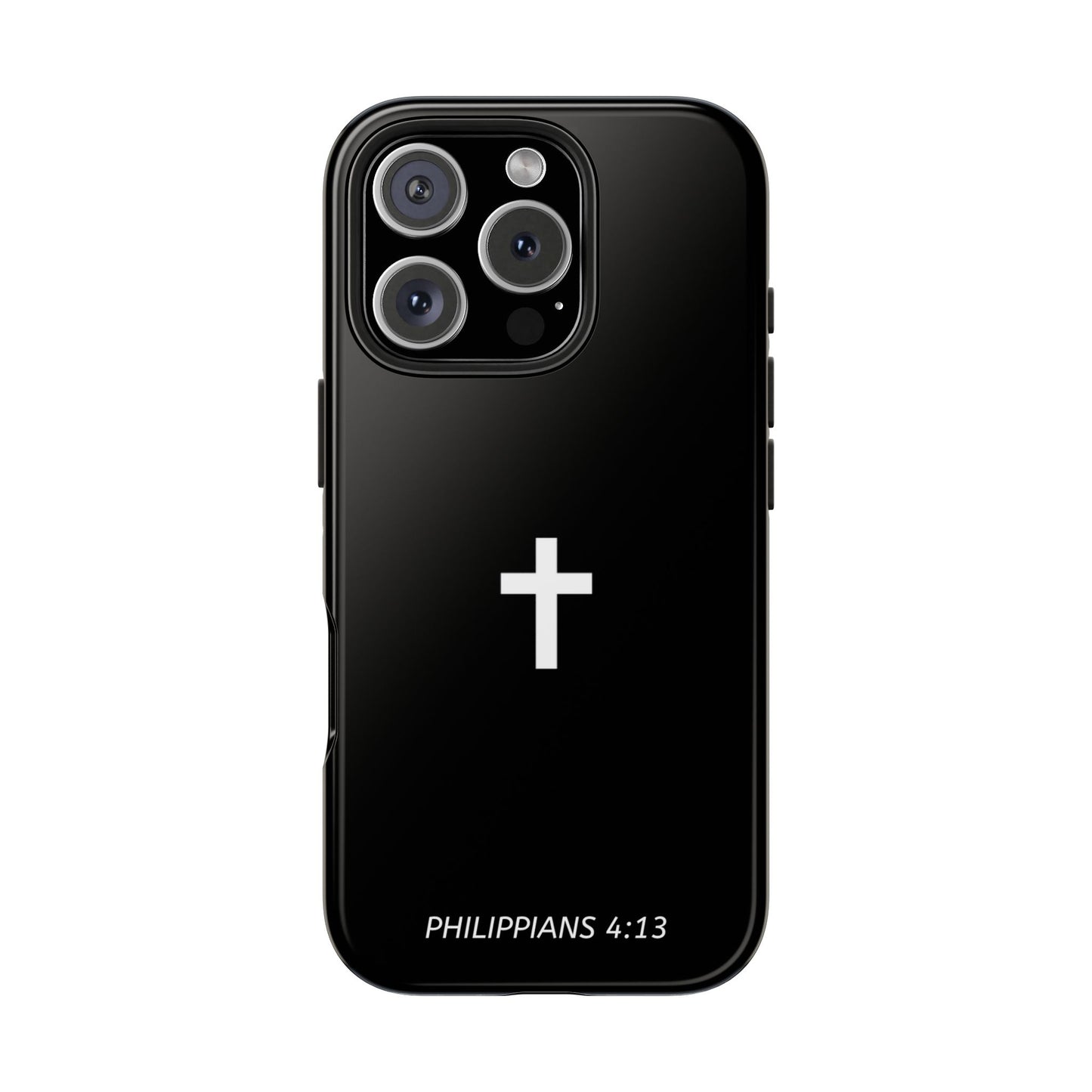 Stylish Tough Phone Case with Philippians 4:13 Design