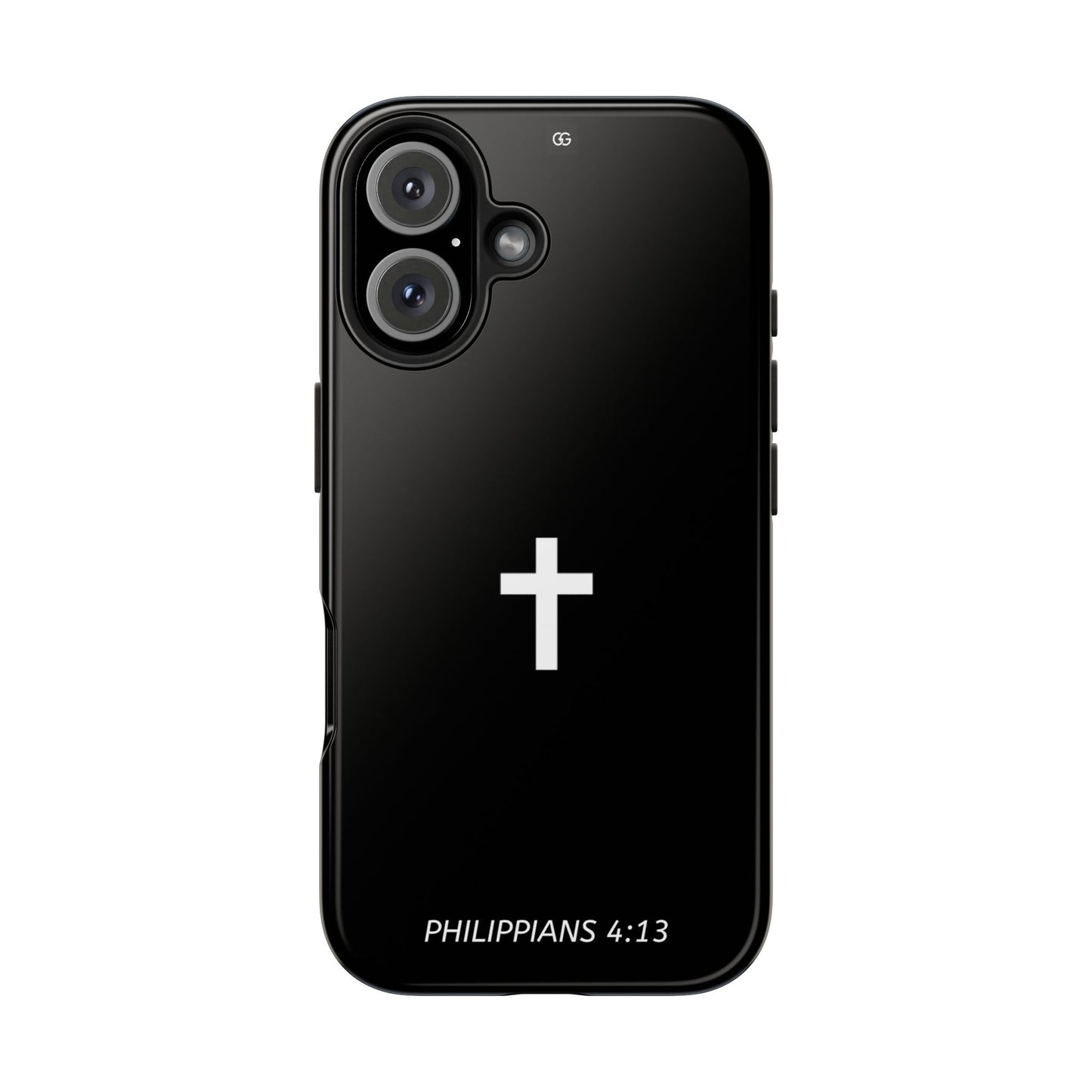 Stylish Tough Phone Case with Philippians 4:13 Design