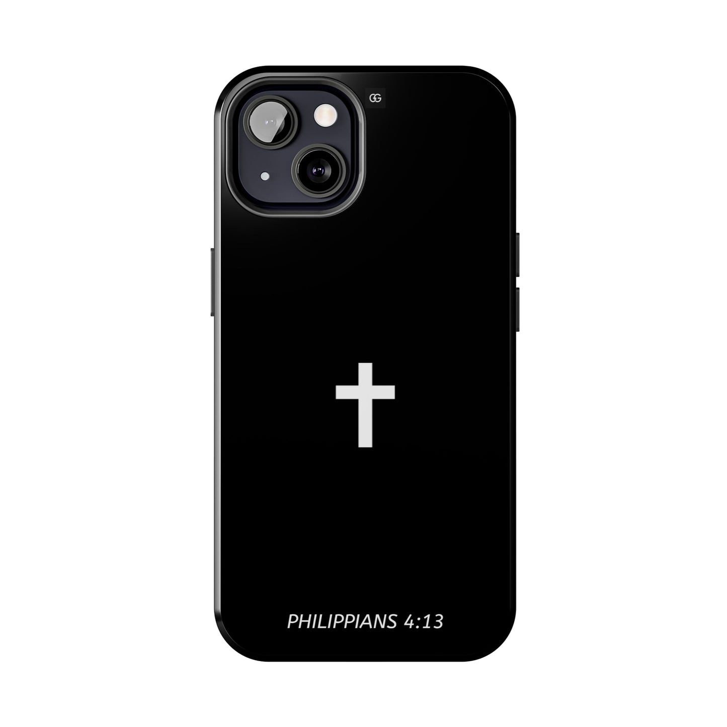 Stylish Tough Phone Case with Philippians 4:13 Design