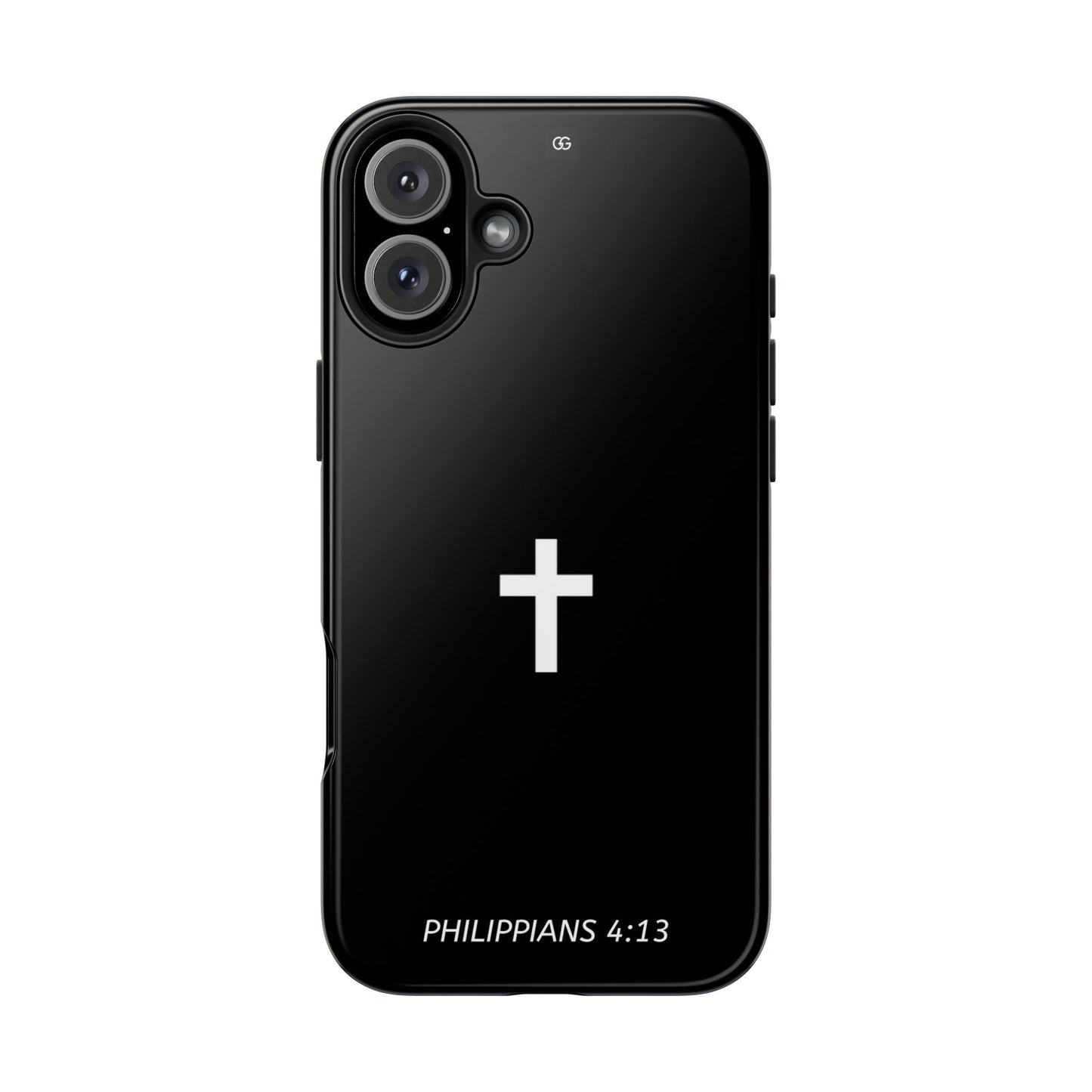 Stylish Tough Phone Case with Philippians 4:13 Design
