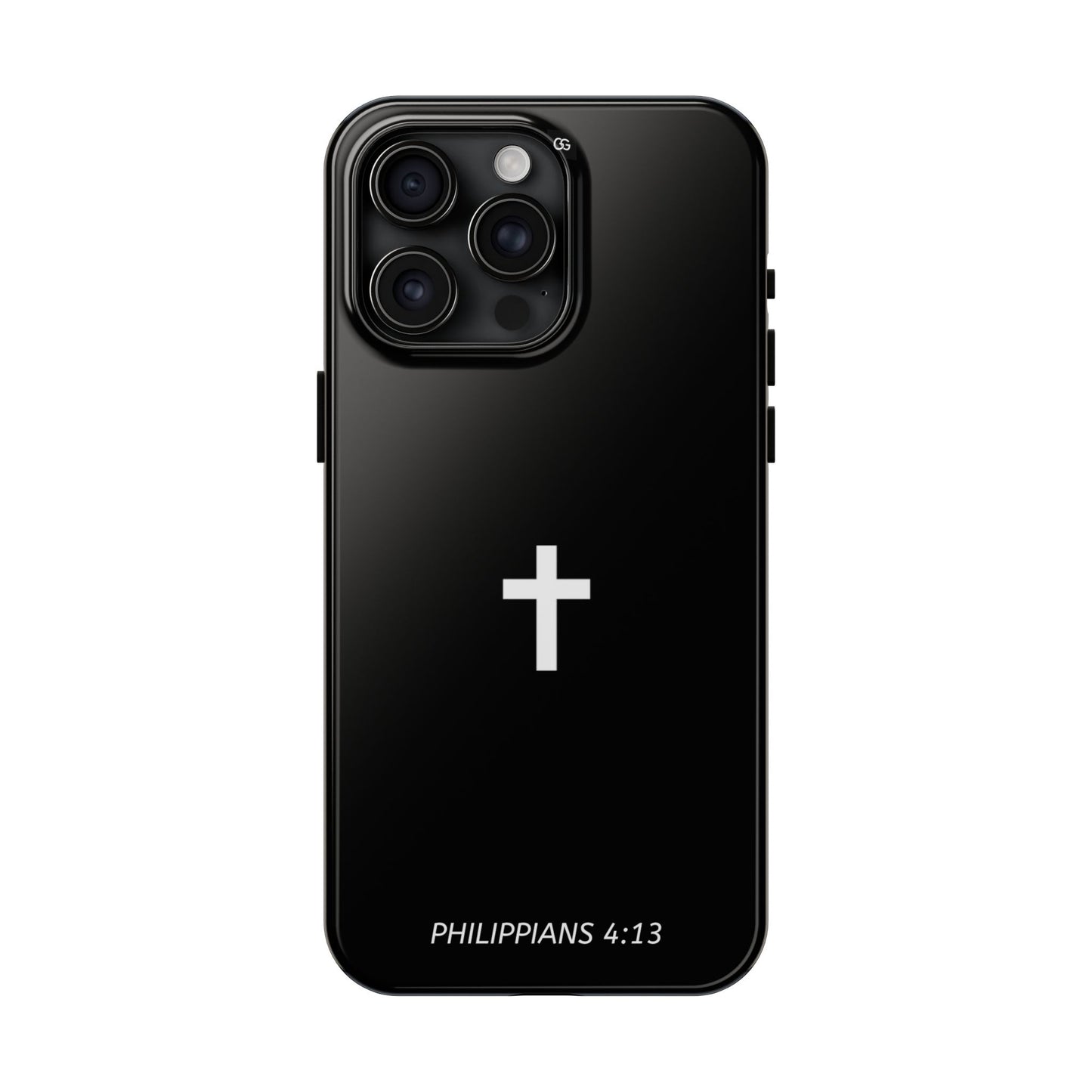 Stylish Tough Phone Case with Philippians 4:13 Design