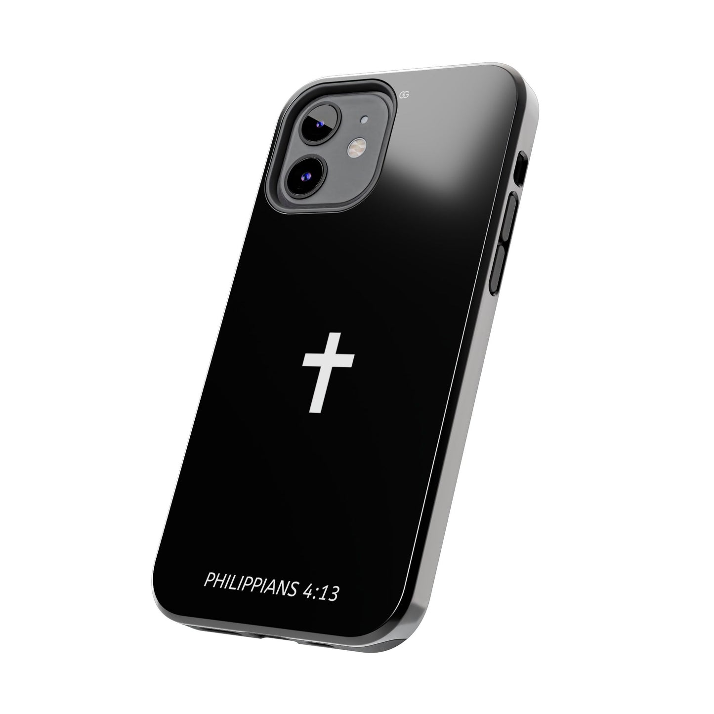 Stylish Tough Phone Case with Philippians 4:13 Design