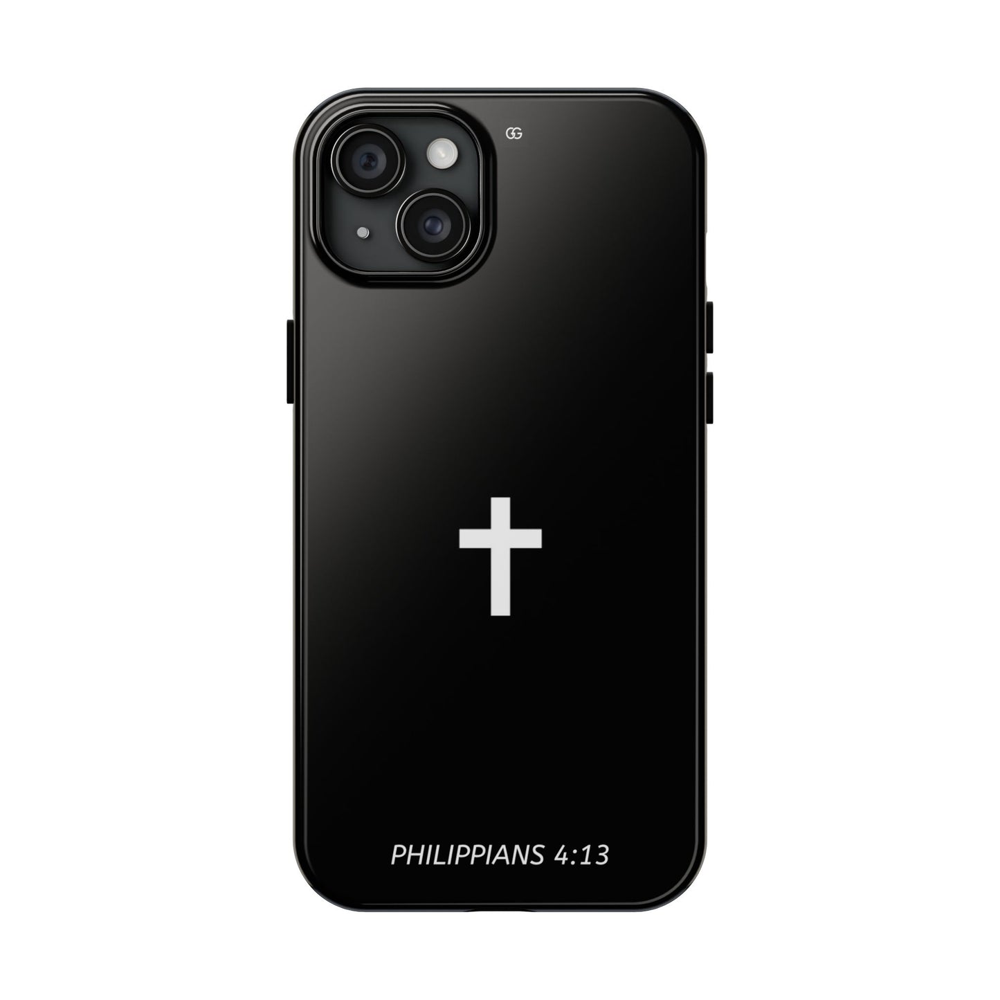 Stylish Tough Phone Case with Philippians 4:13 Design