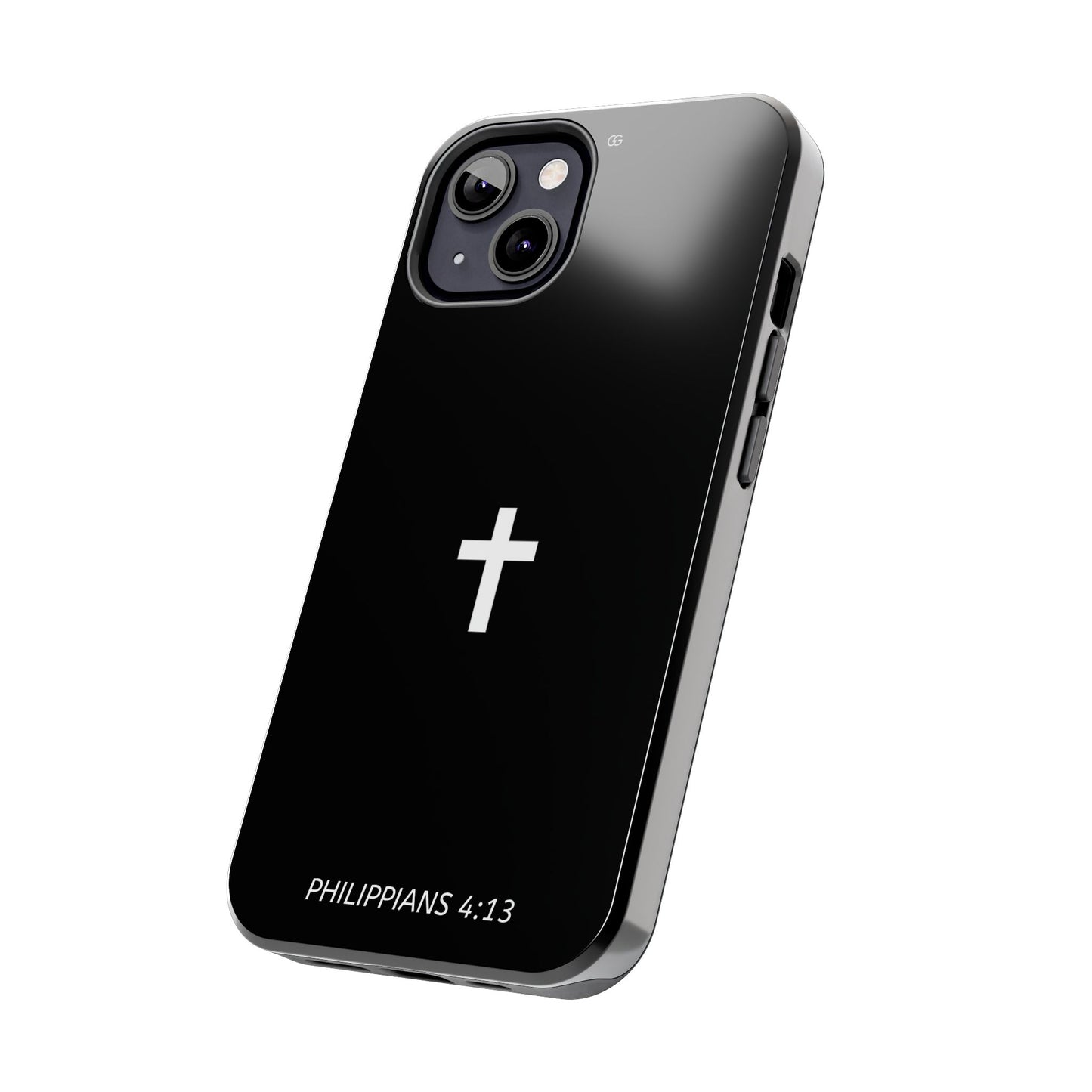 Stylish Tough Phone Case with Philippians 4:13 Design