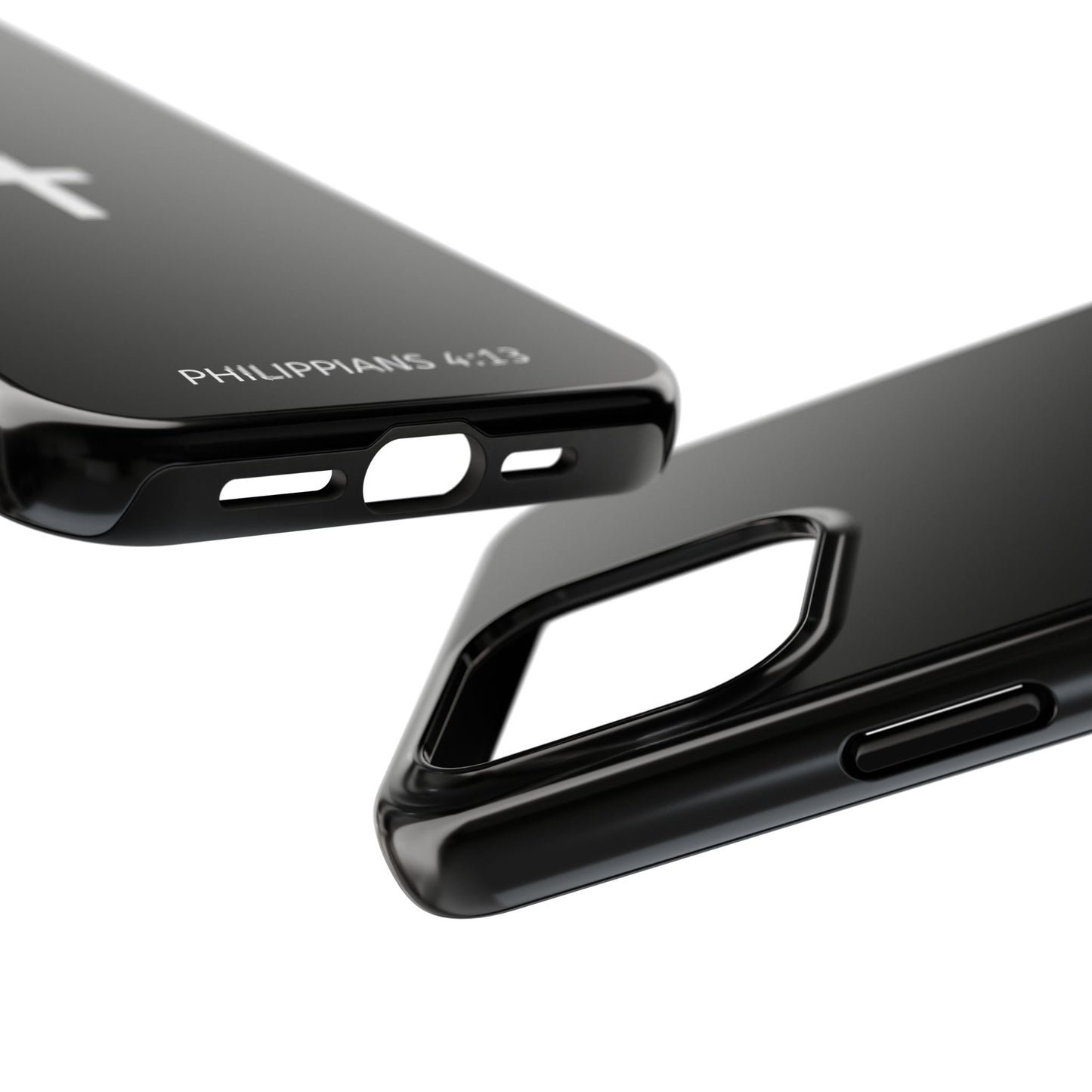Stylish Tough Phone Case with Philippians 4:13 Design