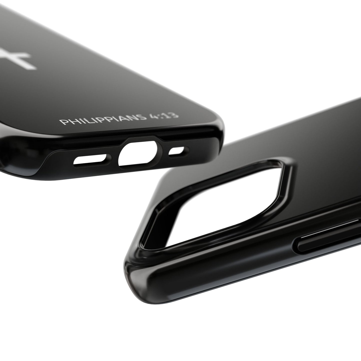 Stylish Tough Phone Case with Philippians 4:13 Design