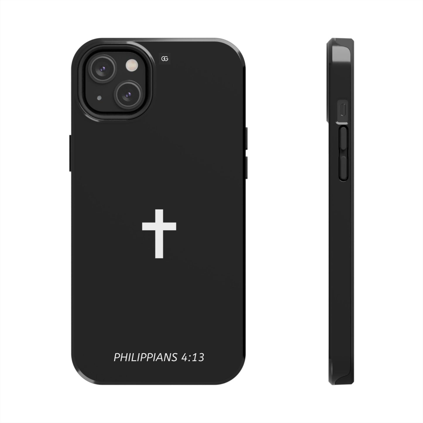 Stylish Tough Phone Case with Philippians 4:13 Design