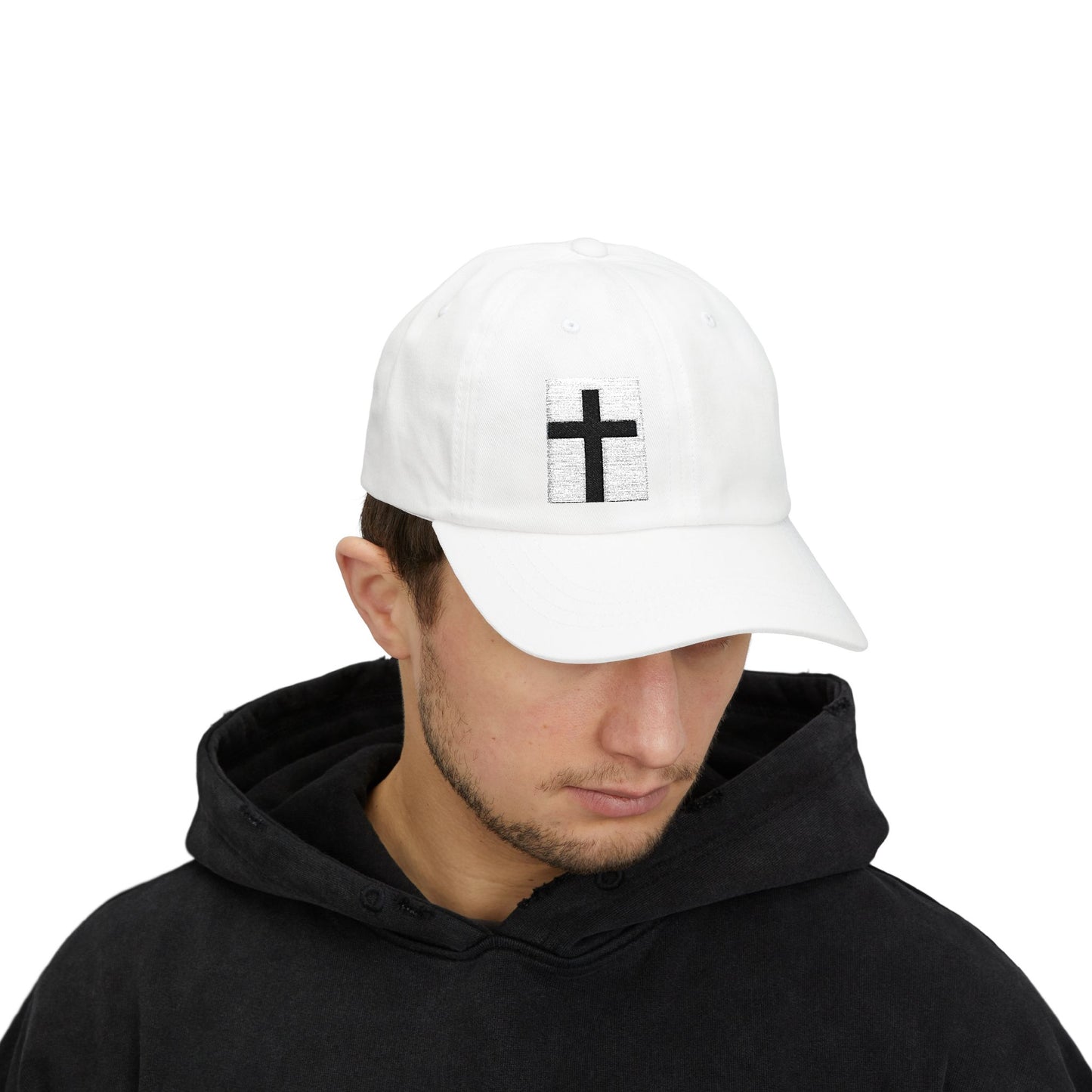 Classic Dad Cap with Cross Embroidery - Stylish Faith-Inspired Hat for Everyday Wear